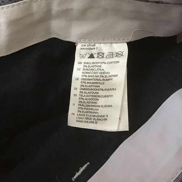 H&m grey cotton pants button fly 34 - Picture 8 of 12